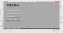 Desktop Screenshot of frame-it.cz